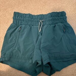 Athleta Girl teal shorts Size XL